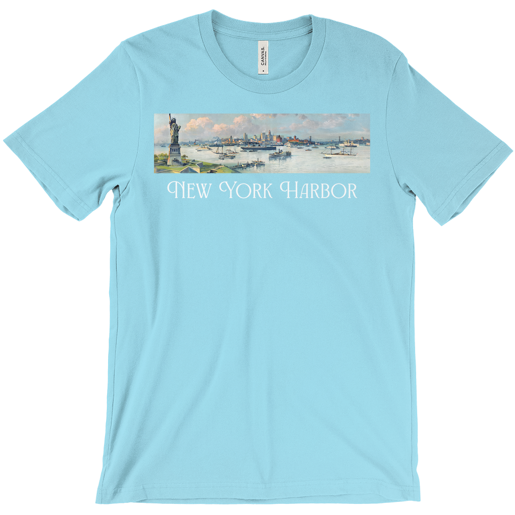 New York Harbor Vintage Tee - Light Blue