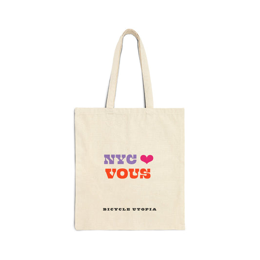 NYC ❤️ You Cotton Canvas Tote Bag - French