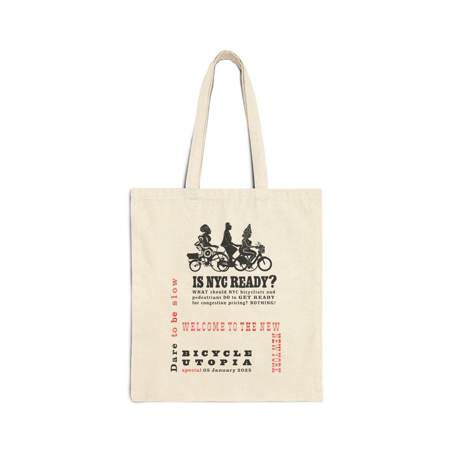 Is NYC Ready? Cotton Canvas Tote Bag