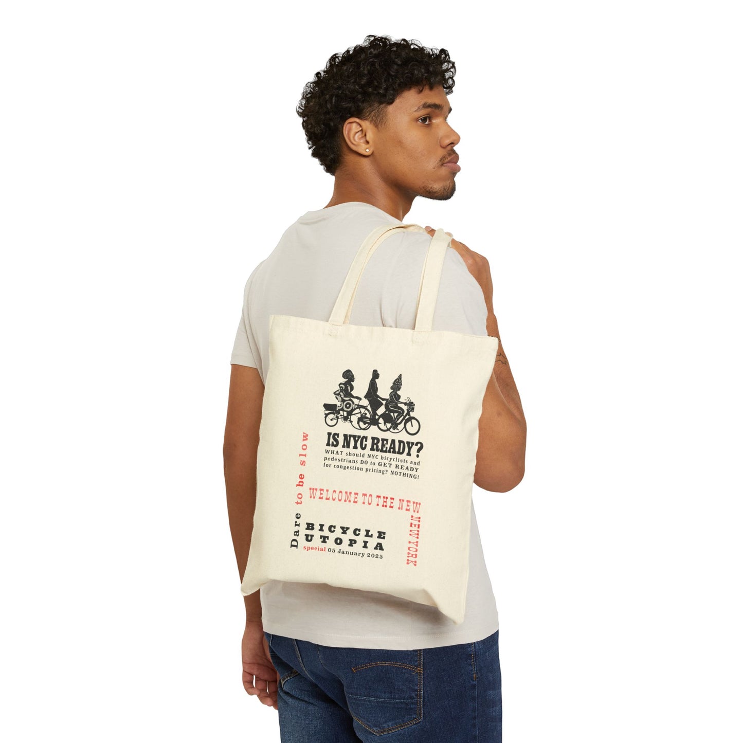 Is NYC Ready? Cotton Canvas Tote Bag