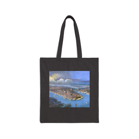 Vintage New York & Brooklyn Cotton Canvas Tote Bag Tote