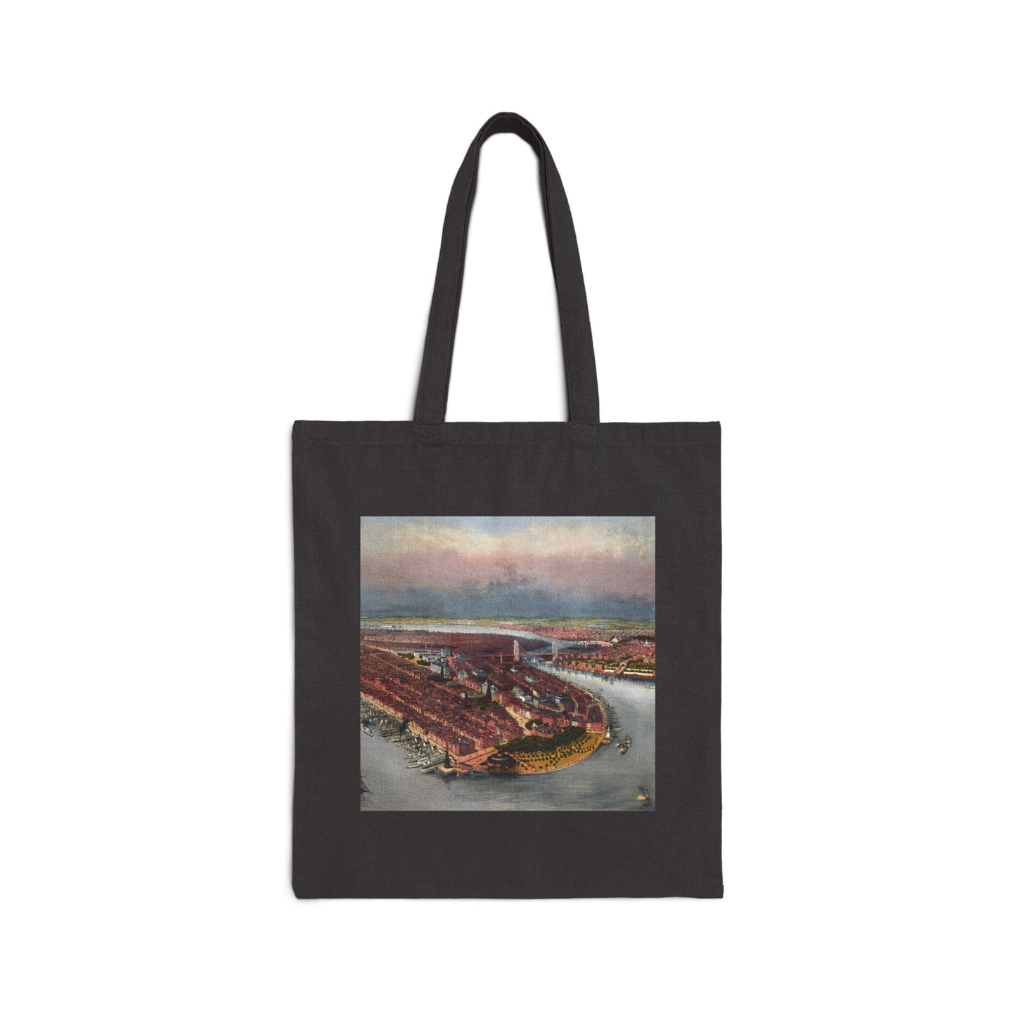 Vintage New York, NY 1874 Cotton Canvas Tote Bag