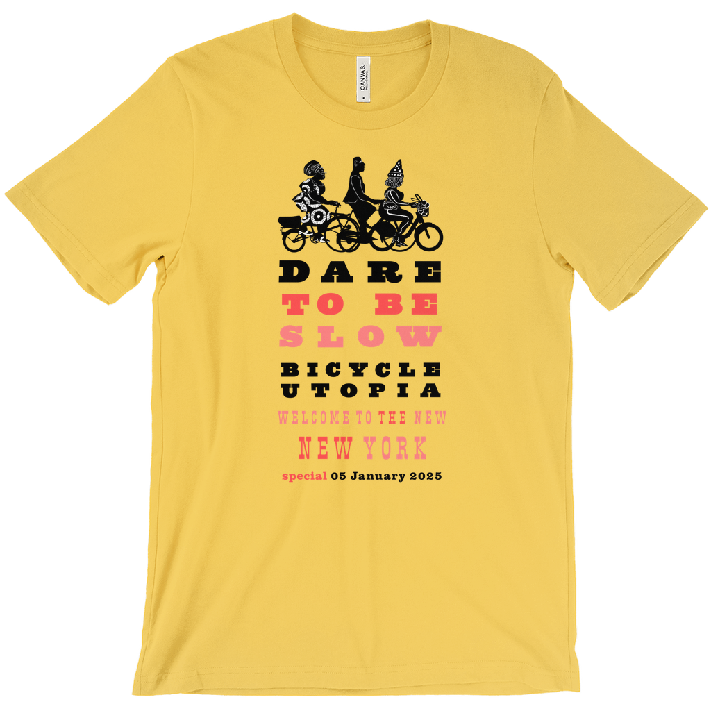 Dare to Be Slow Bicycle Utopia Graphic Tee