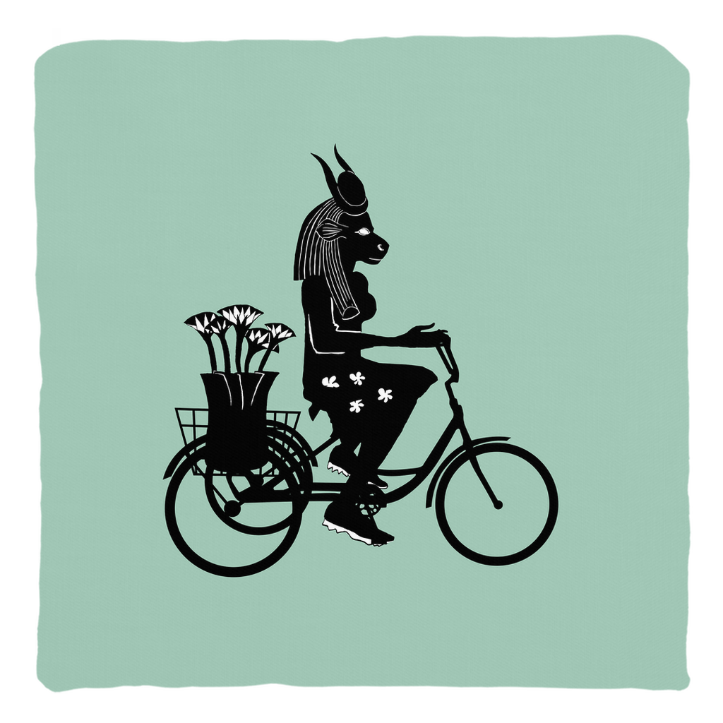 Hathor  Bike Life 14"x14" Throw Pillow