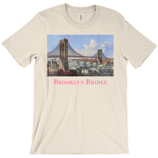 Brooklyn Bridge Vintage Graphic Tee -Cream