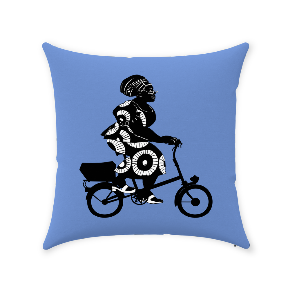 Audre Bike Life 14"x14" Throw Pillow