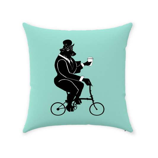 Apis Bike Life 14"x14" Throw Pillow