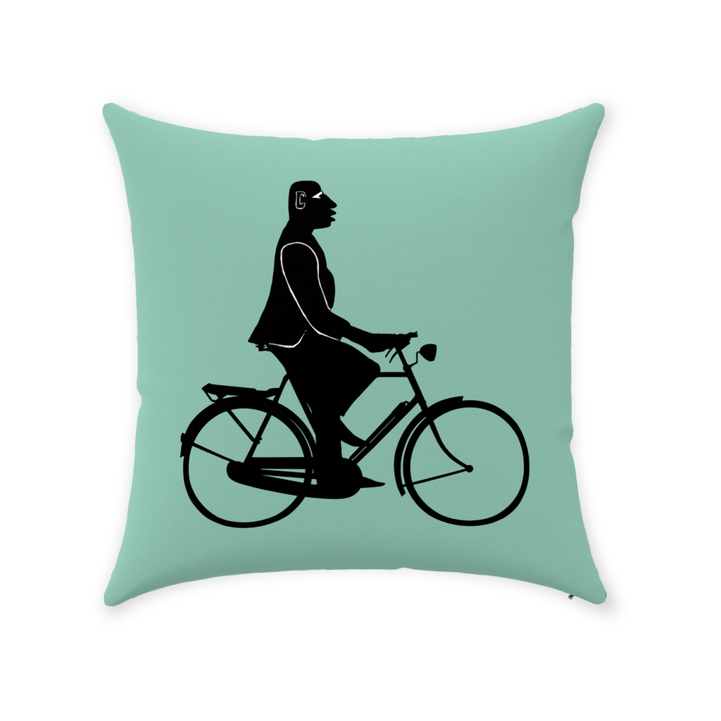 Commuter Bike Life 14"x14" Throw Pillow