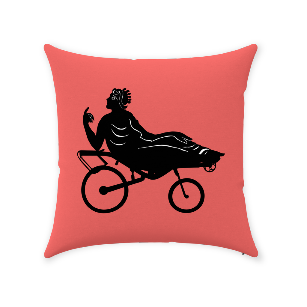 Queen Demeter Bike Life 14"x14" Throw Pillow