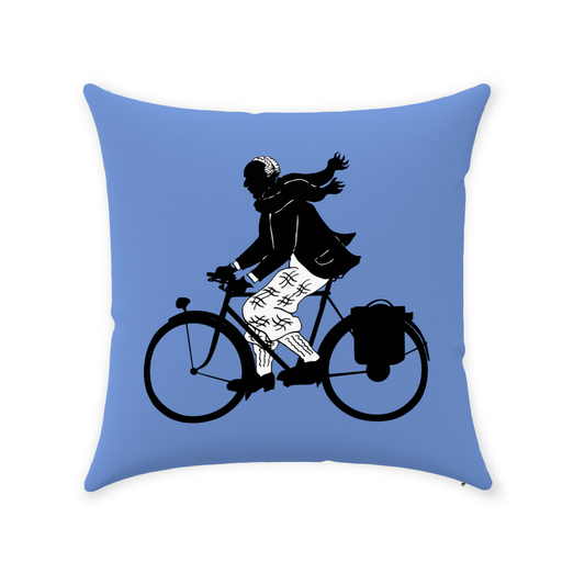 Langston Bike Life 14"x14" Throw Pillow