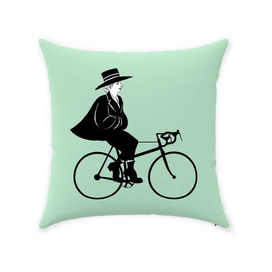 Marianne Bike Life  14"x14" Throw Pillow