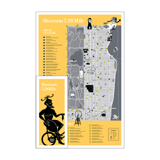 Museum Mile Art and Culture Bicycling Map