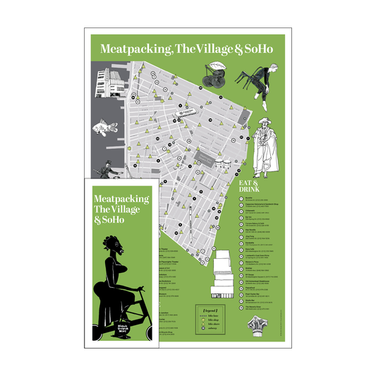 Meatpacking, Village & Soho Art and Culture Bicycling Map