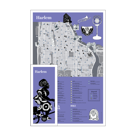 Harlem Art and Culture Bicycling Map