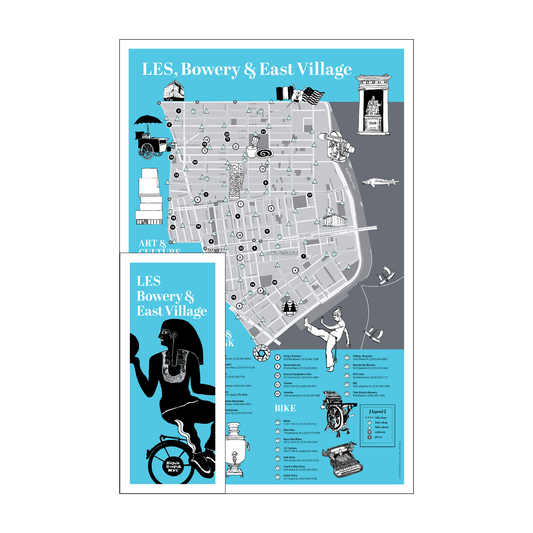 Lower East Side & Bowery Art and Culture Bicycling Map